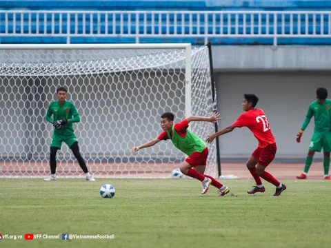 U16 Việt Nam hoàn thành buổi tập cuối cùng trước trận chung kết với U16 Indonesia