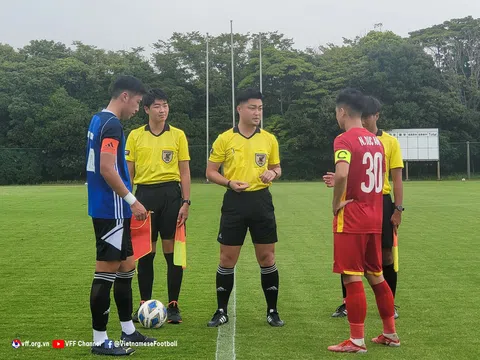 Đội tuyển U20 Việt Nam “tập trận” cùng U20 Nhật Bản với 3 hiệp đấu