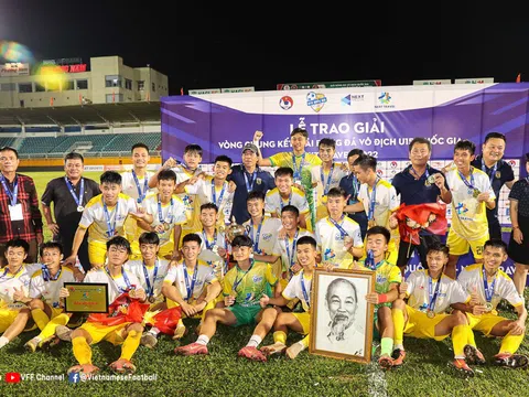 Vòng chung kết giải U15 Quốc gia 2022: Sông Lam Nghệ An đăng quang ngôi vô địch