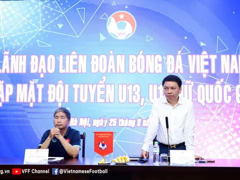 Lãnh đạo VFF gặp mặt các đội tuyển nữ trẻ U13 và U15 quốc gia