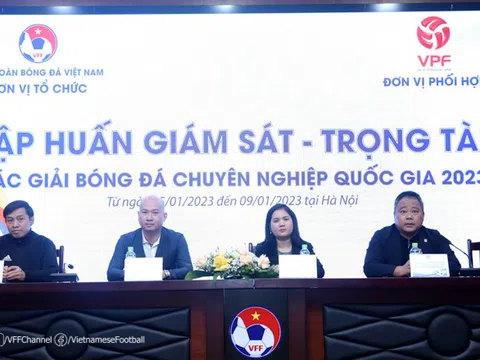 VFF và VPF tổ chức tập huấn giám sát, trọng tài các giải bóng đá chuyên nghiệp Quốc gia 2023, khu vực phía Bắc