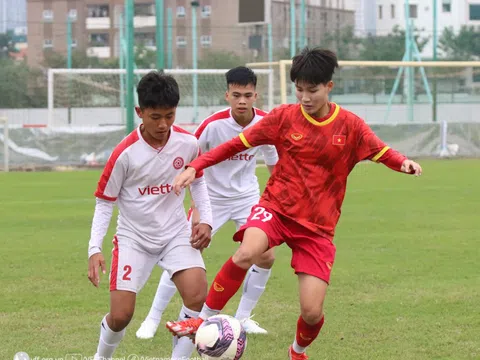 Đội tuyển nữ U20 Việt Nam thử sức với “quân xanh” U15 Viettel FC