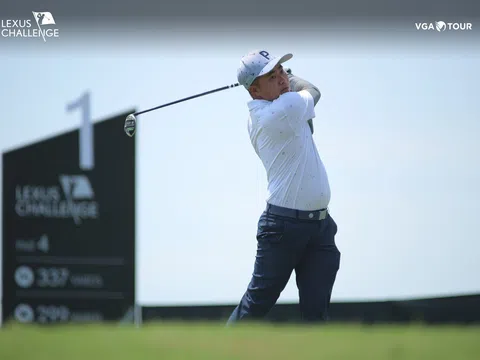 Ngày thi đấu thứ hai, giải Golf chuyên nghiệp Lexus Challenge 2023: Nguyễn Hữu Quyết ghi điểm HIO