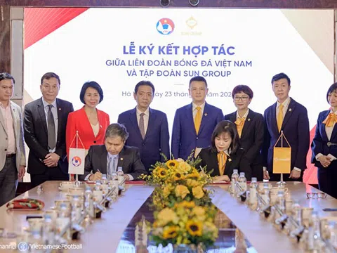 VFF và Tập đoàn Sun Group hợp tác cùng phát triển bóng đá Việt Nam