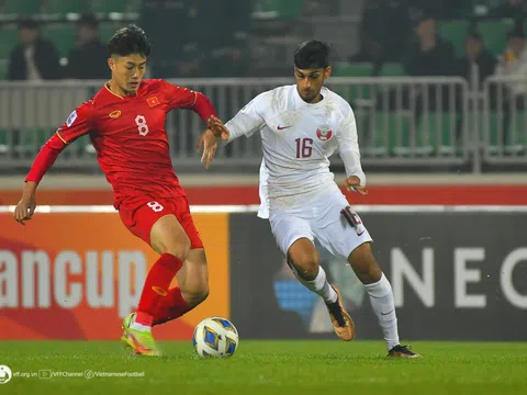 Vòng chung kết giải Bóng đá U20 châu Á: Thắng Qatar, U20 Việt Nam vươn lên dẫn đầu bảng B