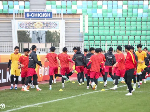 Đội tuyển U20 Việt Nam tích cực tập luyện chuẩn bị cho trận kế tiếp gặp U20 Iran
