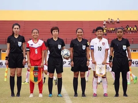 Các trọng tài nữ Việt Nam tham gia điều hành tại Vòng loại giải Bóng đá nữ U20 châu Á 2024