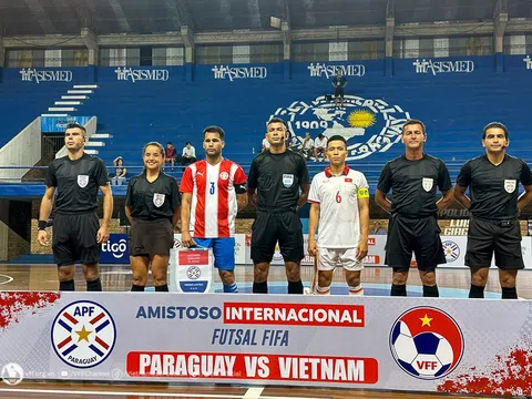 Tuyển futsal Việt Nam hòa kịch tính Paraguay sau khi bị dẫn trước 3 bàn