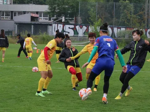 Tuyển nữ Việt Nam tích cực luyện tập chuẩn cho bị trận giao hữu với U23 nữ Ba Lan