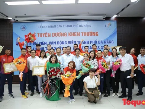 Đà Nẵng khen thưởng các huấn luyện viên và vận động viên đạt thành tích xuất sắc tại SEA Games 31