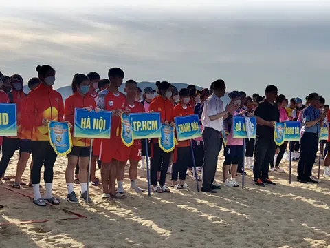 Khởi tranh giải vô địch Cầu mây bãi biển toàn quốc 2022