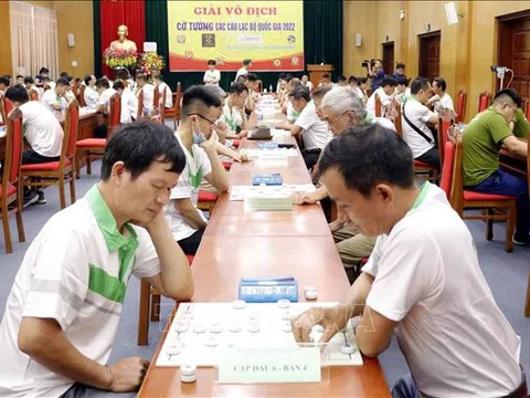 Gần 100 vận động viên tham dự giải vô địch cờ Tướng các Câu lạc bộ toàn quốc 2022