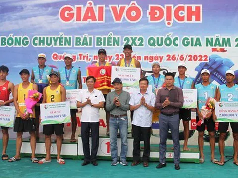 Thành phố Hồ Chí Minh giành huy chương vàng giải vô địch Bóng chuyền bãi biển 2x2 toàn quốc 2022