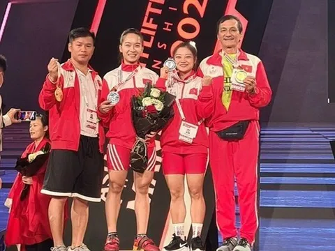 Giải Cử tạ châu Á 2022: Việt Nam giành 5 huy chương vàng