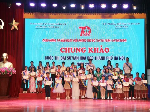 Trao giải cuộc thi Đại sứ Văn hóa đọc Hà Nội 2024