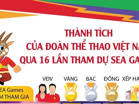 Thành tích của Đoàn Thể thao Việt Nam qua 16 lần tham dự SEA Games