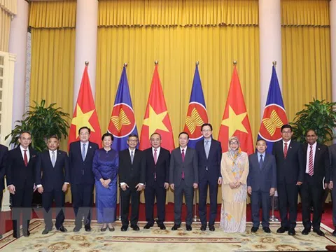 Chủ tịch nước tiếp Đại sứ các nước ASEAN