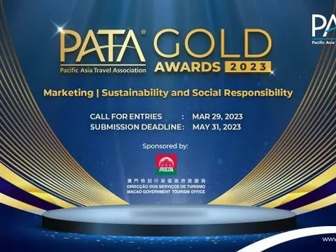 Giải thưởng “PATA Gold Award 2023” sẽ vinh danh các điểm đến hàng đầu về du lịch khu vực châu Á Thái Bình Dương