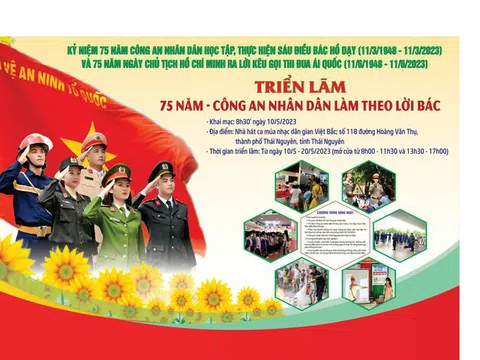 Triển lãm '75 năm - Công an nhân dân làm theo lời Bác'