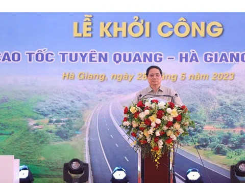 Khởi công dự án hạ tầng giao thông lớn nhất của Hà Giang và Tuyên Quang