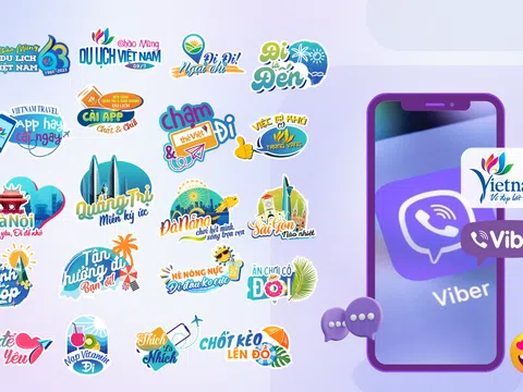 Ra mắt bộ sticker chào mừng 63 năm thành lập ngành du lịch trên kênh Viber Tổng cục Du lịch