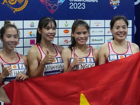 Khen thưởng các “cô gái Vàng” Việt Nam tại Giải Vô địch Điền kinh châu Á 2023