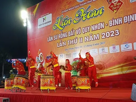 Liên hoan lân, sư, rồng đất võ Quy Nhơn - Bình Định: Hơn 30 câu lạc bộ trong nước tranh tài