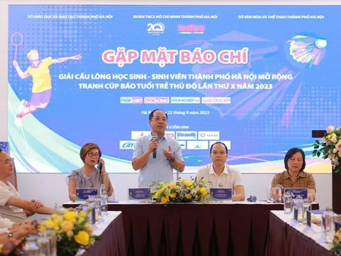 1.200 vận động viên tham gia giải cầu lông học sinh, sinh viên Hà Nội năm 2023