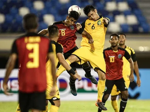 Đội tuyển Brunei thắng đậm Timor Leste ở trận lượt đi play-off