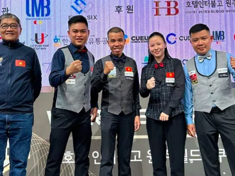 Ba hảo thủ Việt Nam thẳng tiến ở giải Billiards có số tiền thưởng “khủng” nhất thế giới