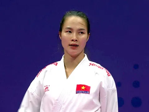 Môn Karate ASIAD 19: Đinh Thị Hương giành huy chương đồng