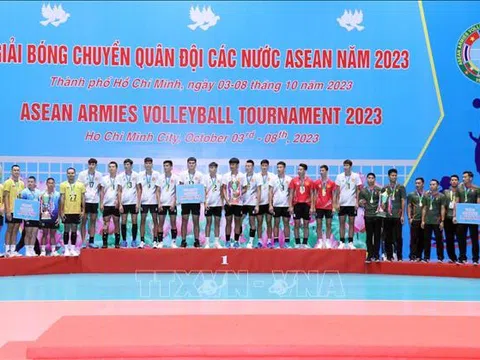 Việt Nam vô địch giải Bóng chuyền nam Quân đội các nước ASEAN năm 2023