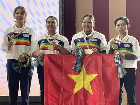 Giải vô địch Bi sắt thế giới 2023: Việt Nam giành huy chương vàng nội dung bộ ba