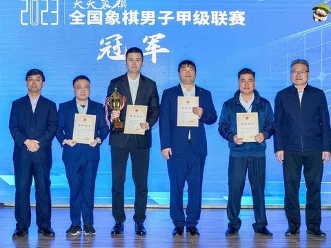 Giải cờ Tướng Giáp Cấp Liên Tái 2023: Kỳ thủ Lại Lý Huynh cùng đội Hàng Châu giành ngôi vô địch