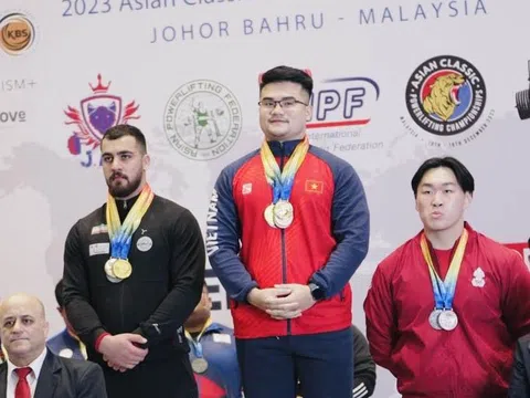 Đặng Thế Hưng giành huy chương vàng giải vô địch Powerlifting châu Á 2023