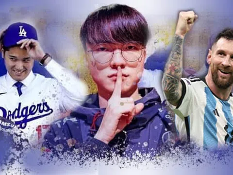 Faker lọt tốp 10 nhân vật thể thao của năm cùng Lionel Messi và Shohei Ohtani