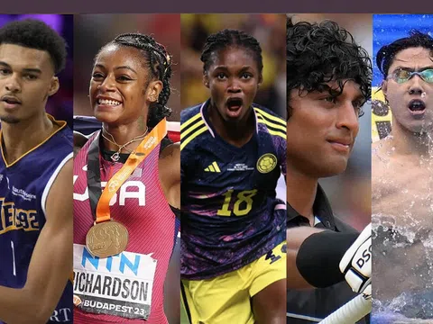 Thể thao thế giới: 5 vận động viên bứt phá trong năm 2023