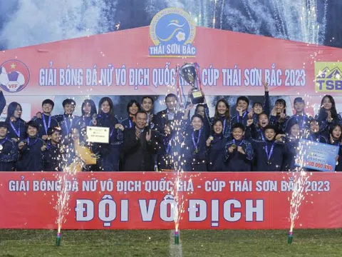 Chùm ảnh trao giải Bóng đá nữ vô địch quốc gia - Cúp Thái Sơn Bắc 2023