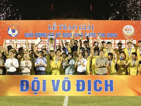 Hà Nội vô địch giải Bóng đá U19 quốc gia 2024