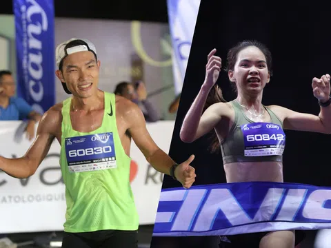 Hoàng Nguyên Thanh và Hoàng Thị Ngọc Hoa giành chiến thắng giải chạy bán marathon Run To Live 2024