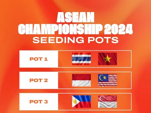 Đội tuyển Việt Nam và đội tuyển Thái Lan là hạt giống số 1 tại giải vô địch Đông Nam Á 2024