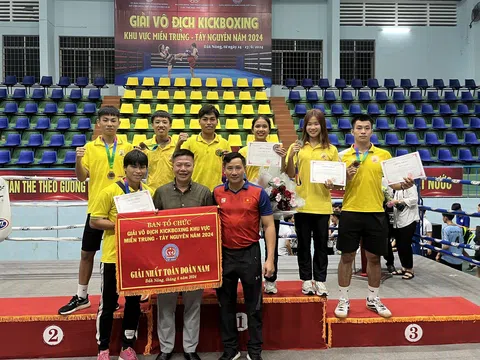 Giải vô địch Kickboxing khu vực miền Trung - Tây Nguyên năm 2024: Đắk Nông và Bình Định dẫn đầu 2 nội dung nam, nữ