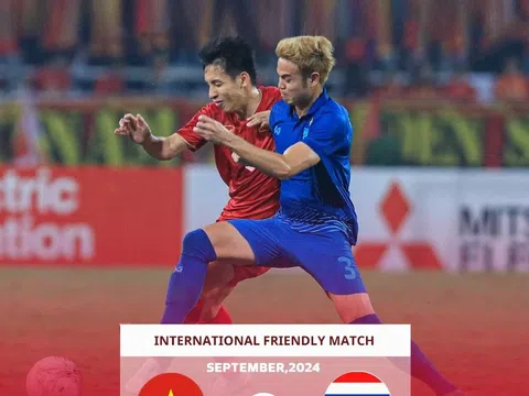 Đội tuyển Việt Nam thi đấu giao hữu với Thái Lan