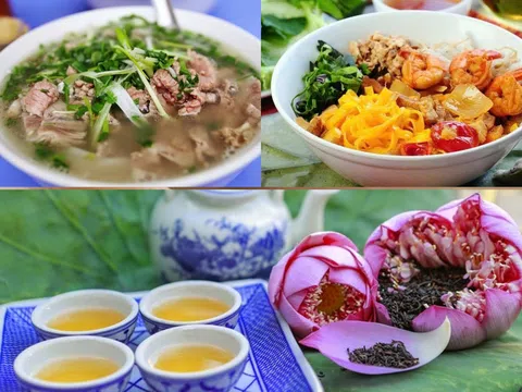 Phở Hà Nội, Phở Nam Định, Tri thức dân gian mỳ Quảng, Nghề ướp trà sen Quảng An được công nhận Di sản văn hóa phi vật thể quốc gia