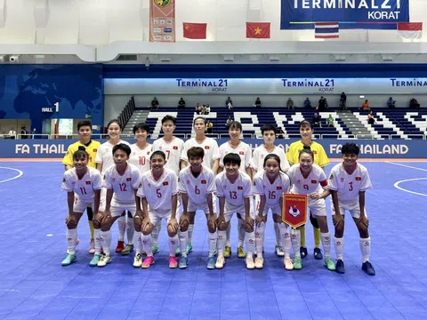 Đội tuyển futsal nữ Việt Nam ngược dòng thắng Đài Bắc Trung Hoa 4-2