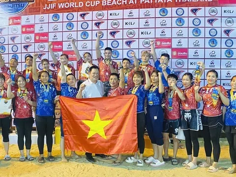 Giải World Cup bãi biển thế giới 2024: Ju-jitsu Việt Nam giành 22 huy chương vàng