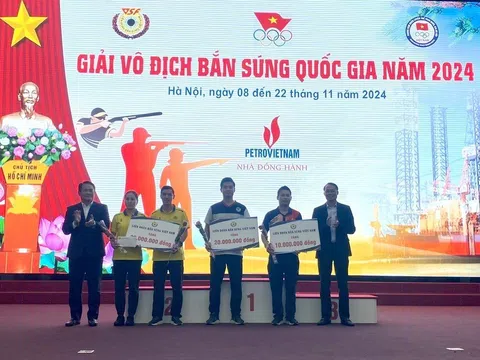 Hà Nội nhất toàn đoàn giải vô địch Bắn súng quốc gia năm 2024