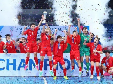 Đội tuyển futsal nữ Việt Nam lọt vào tốp 10 thế giới do Futsalplanet bình chọn