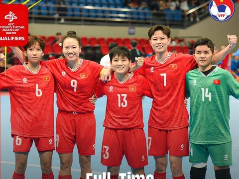 Tuyển futsal nữ Việt Nam khởi đầu ấn tượng tại vòng loại Futsal nữ châu Á 2025