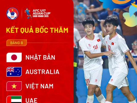 Vòng chung kết giải Bóng đá U17 châu Á 2025: U17 Việt Nam rơi vào bảng đấu quá khó